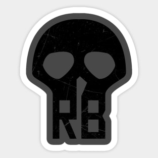 Baines Crest Black Sticker